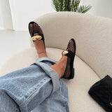 Ballerine traforate con charm dorato YU288