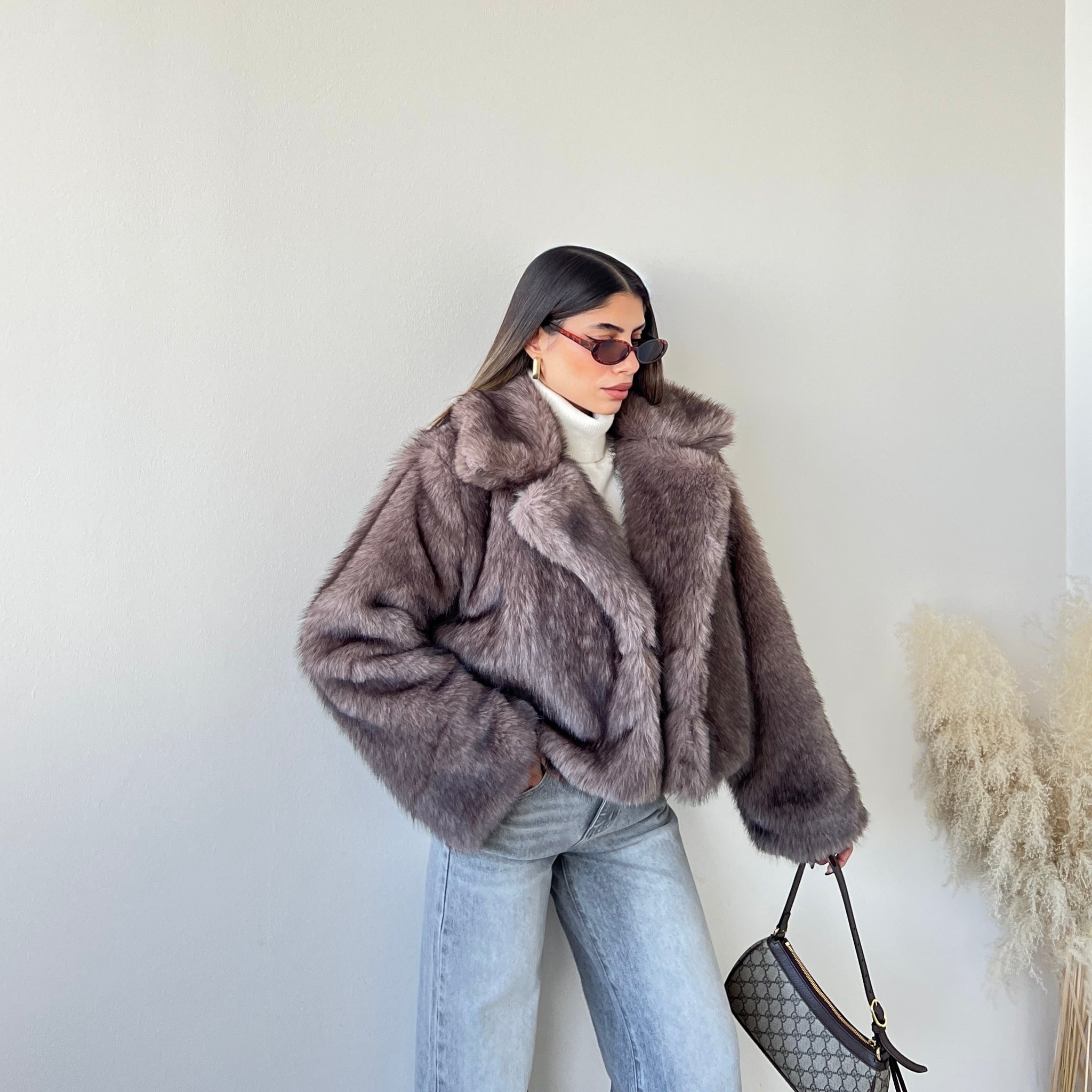 Ecopelliccia Charlotte fango