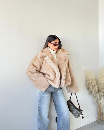 Ecopelliccia Charlotte beige