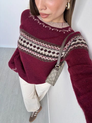 Pullover Skyler burgundy