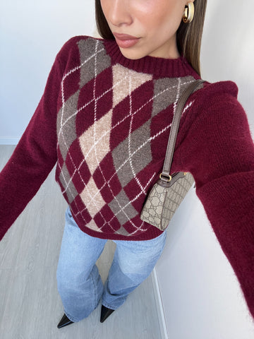 Pullover Beverly burgundy