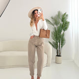 Jeans mom fit beige