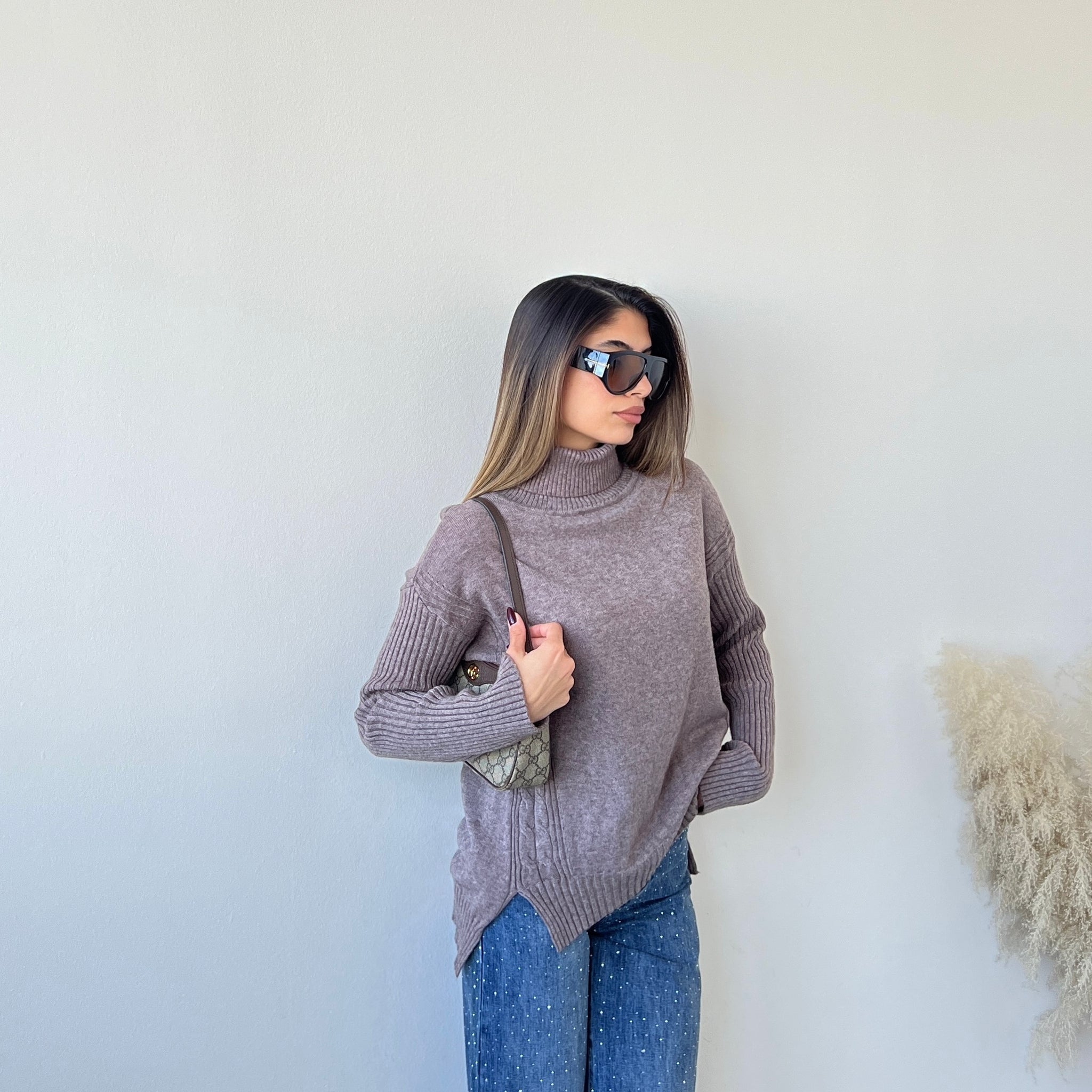 Dolcevita 2109 a coste sulle maniche fango