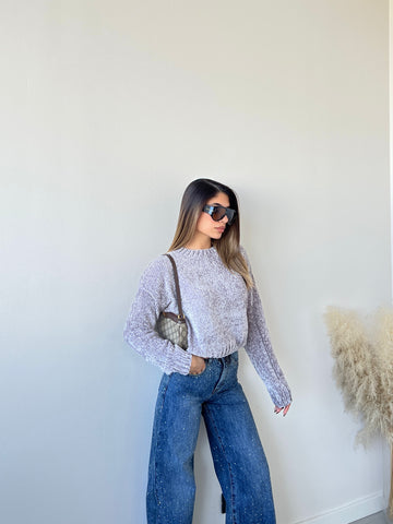 Pullover ciniglia 2813 grey