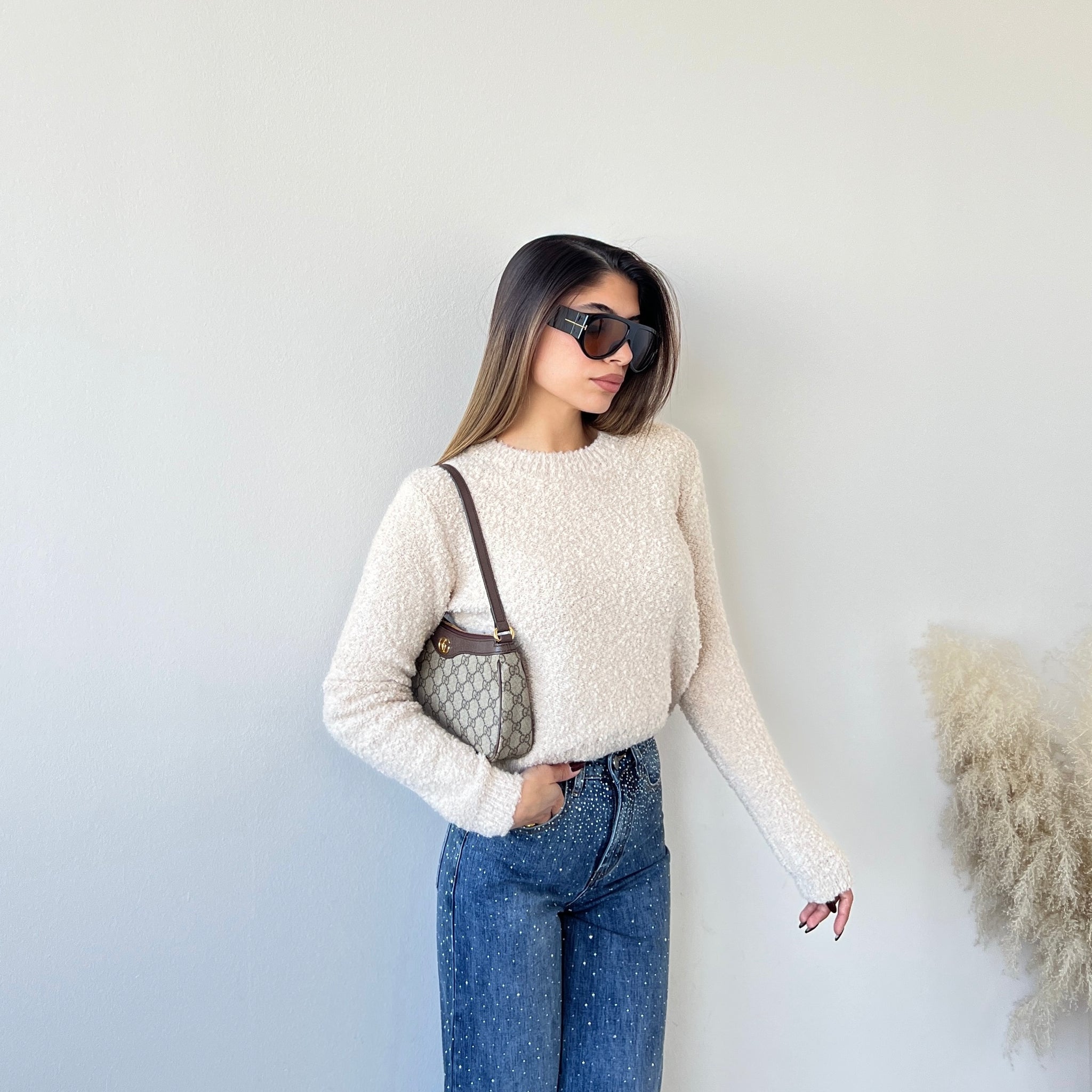 Pullover Alice in bouclè 2819 beige