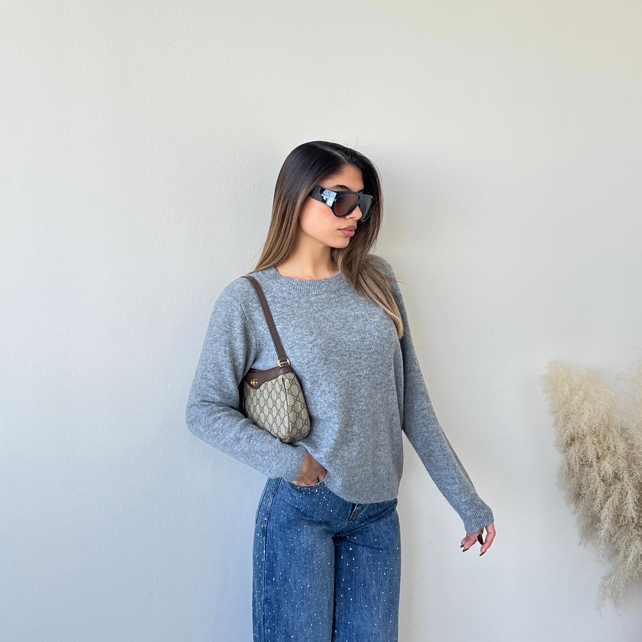 Maglioncino basic morbido 1885 grey