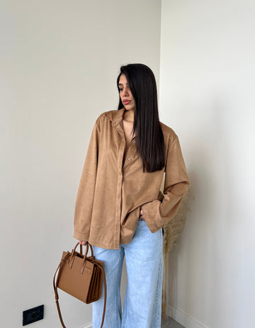 Camicia Suede camel