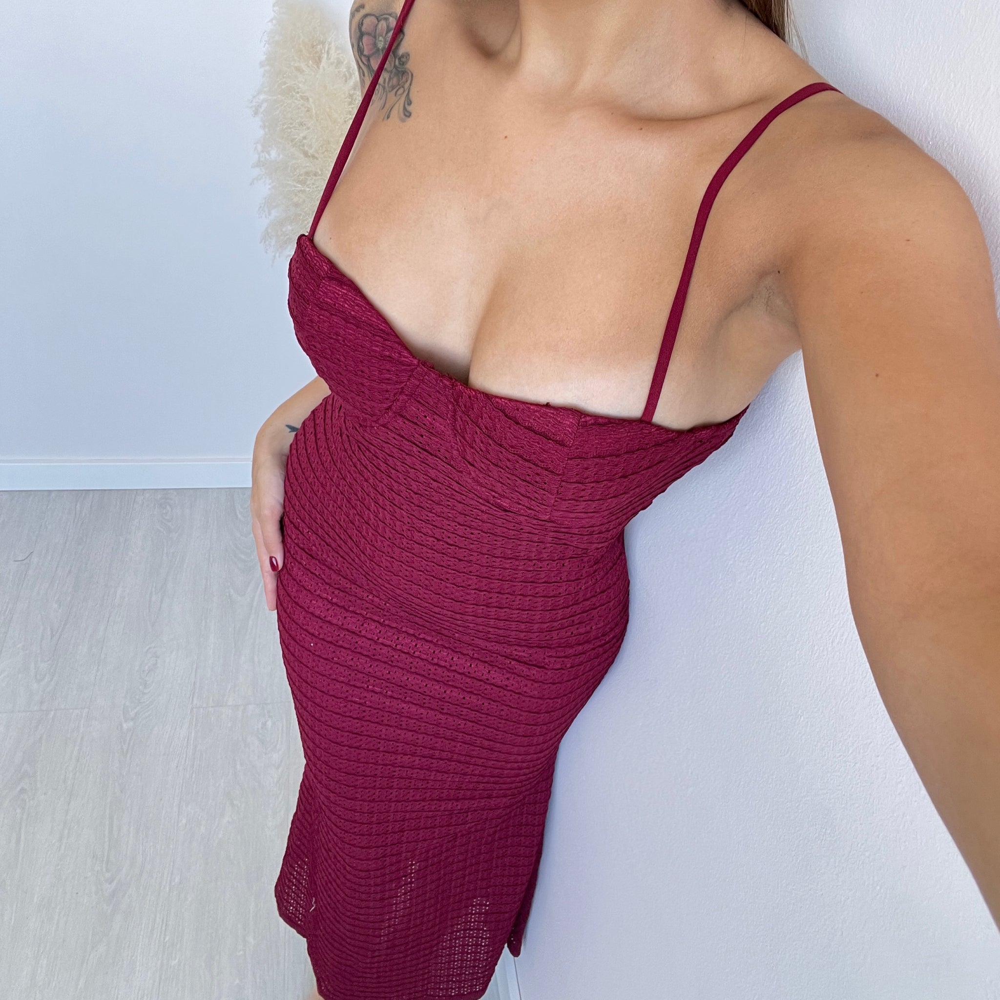 Abito Charlotte bordeaux