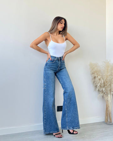 Jeans dettagli cargo W5030