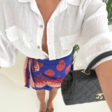 Camicia 100 lino con tasche bianca