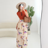 Gonna lunga portafoglio Cocorita beige