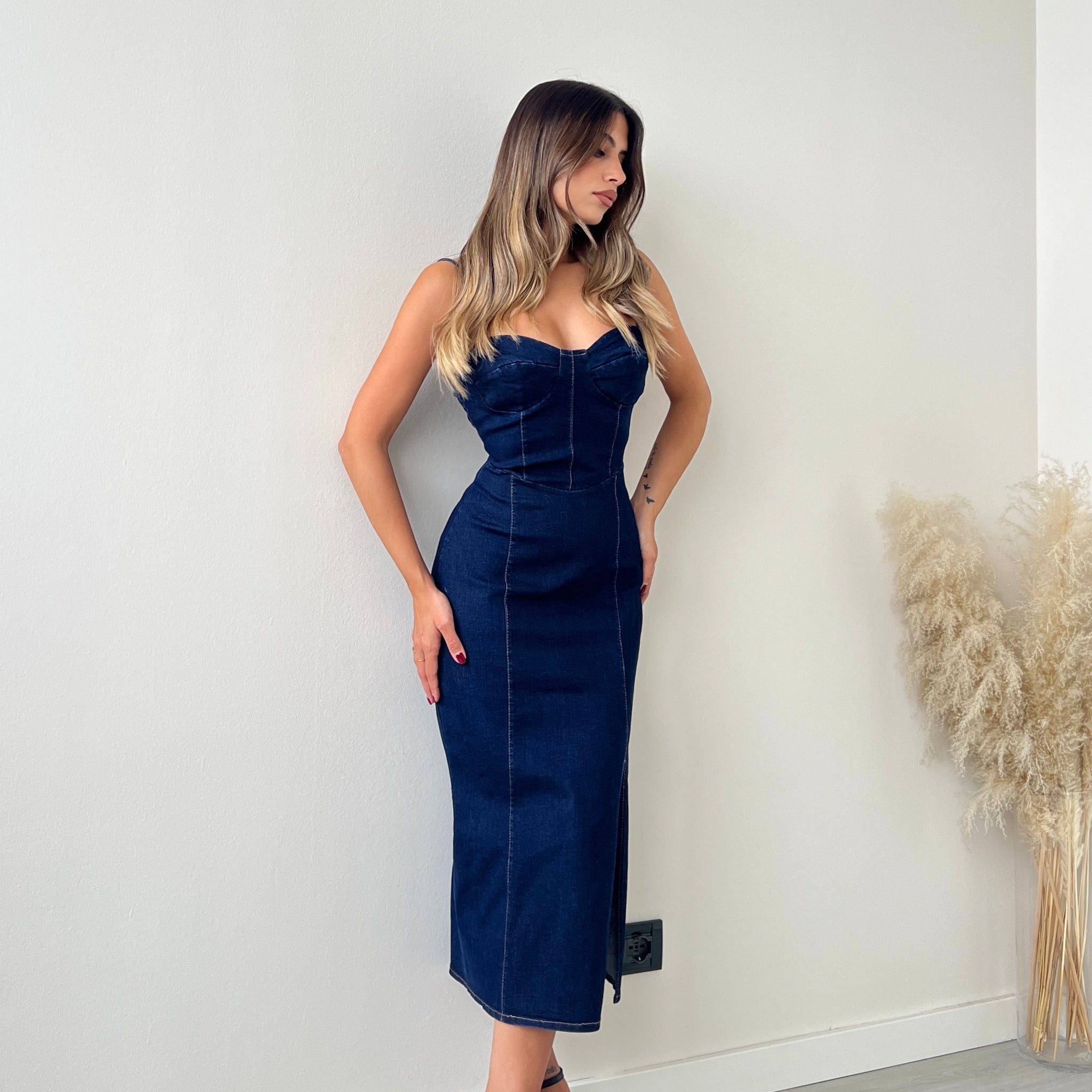 Abito total denim