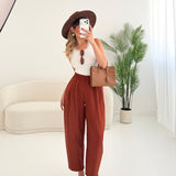 Pantalone Baggy con elastico coccio